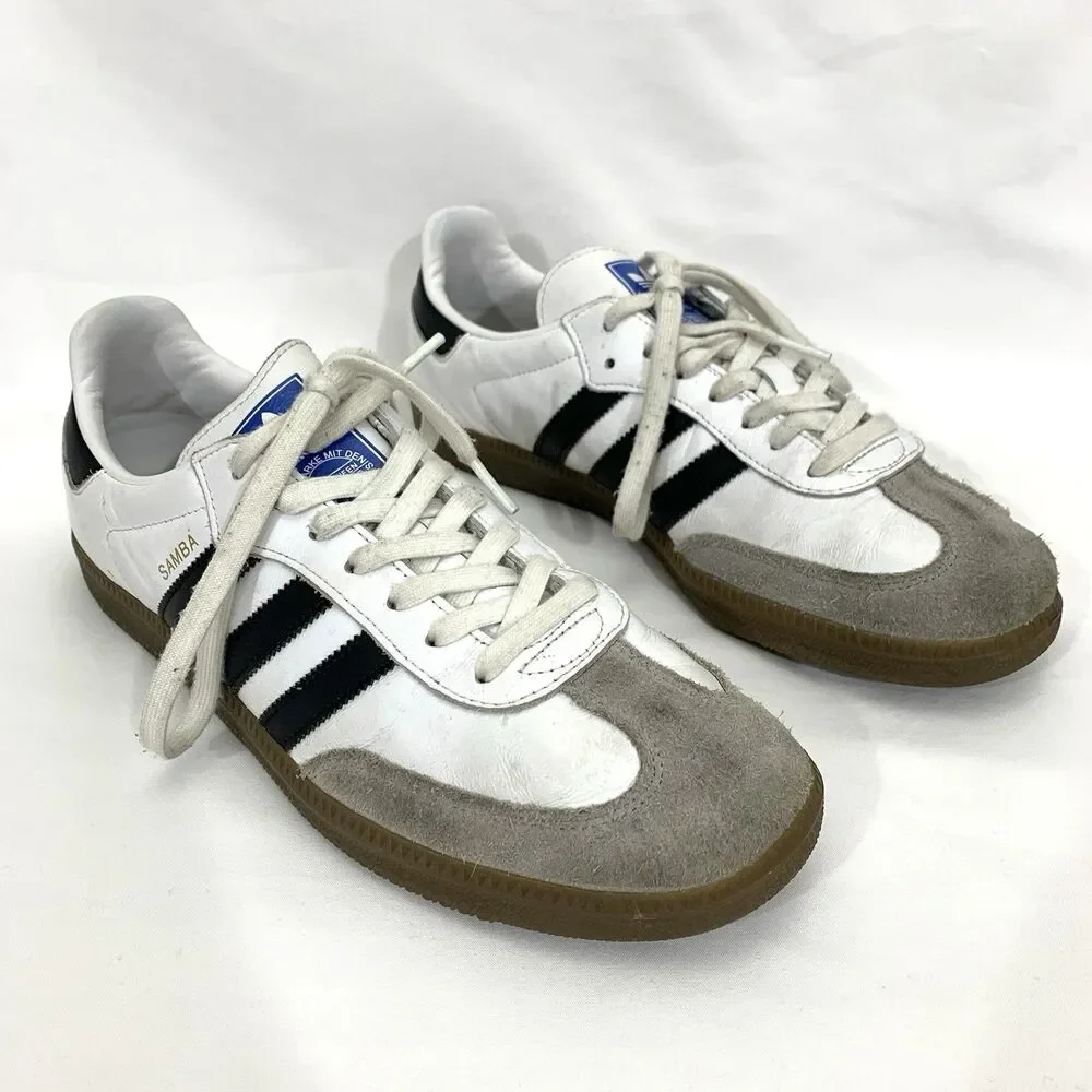 Adidas Samba OG Cloud White/ Core Black Shoes Men's Size 10